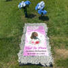 Custom Memorial Grave Blanket : Rest in Peace