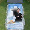 Custom Memorial Grave Blanket :  In Loving Memory, Always in our hearts