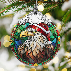 Eagle Stained Glass Christmas Glass Ornament, Elegant Holiday Décor for Your Tree, Glass Ornament christmas 2024