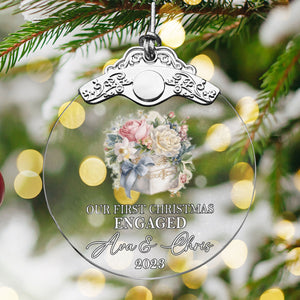 First Christmas Married Glass Ornaments: Elegant Holiday Keepsakes for Newlyweds 2024 - A06