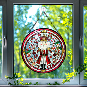 The Nutcracker Stained Glass Suncatcher, The Nutcracker Suncatcher for Windows Stained Glass  A02