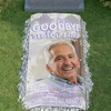Custom Memorial Grave Blanket :  It's never Goodbye, see you later