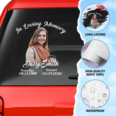 Custom In Loving Memory Sticker : In Loving Memory Decal for Car