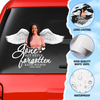 Personalized Memorial Sticker Memory Decal Car : Gone But Never Forgotten Wings