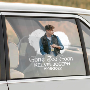 Custom In Loving Memory Sticker : In Loving Memory, Gone Too Soon