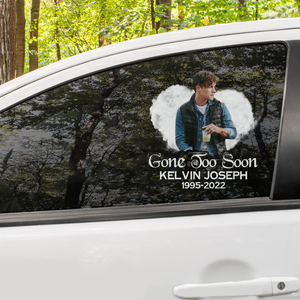 Custom In Loving Memory Sticker : In Loving Memory, Gone Too Soon