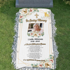 Custom Memorial Grave Blanket Outdoor : A special letter from heaven Grave Blanket