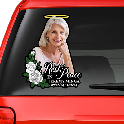 Custom In Loving Memory Sticker Personal Memory Decal Car : Rest in peace style 2
