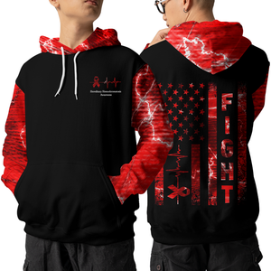 Hereditary Hemochromatosis Warrior Hoodie 3D For Women For Men : Fight