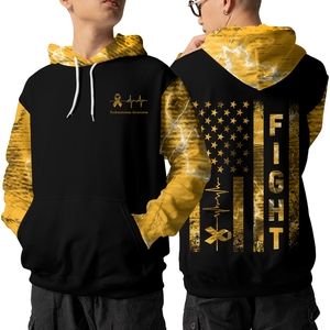 Endometriosis Warrior Hoodie 3D For Women For Men : Fight