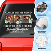 Custom In Loving Memory Sticker Memorial Decal Car Rose White : always on my mind, forever in my heart