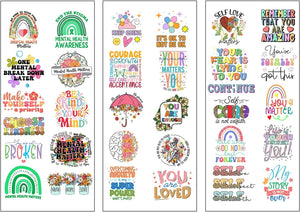 23pcs Memorial Sticker. Loss of Loved One Car Sticker Watercolor, Memorial Sticker A05