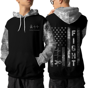 Asthma Warrior Hoodie 3D For Women For Men : Fight