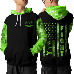 Muscular Dystrophy Warrior Hoodie 3D For Women For Men : Fight