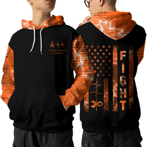 Multiple Sclerosis Warrior Hoodie 3D For Women For Men : Fight