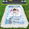 Custom Memorial Grave Blanket : Gone But Never Forgotten