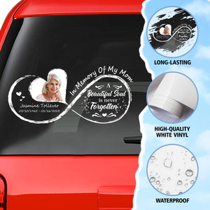 Custom in loving memory sticker, Personal Memory Decal Car : in memory of, beautiful soul is never forgotten