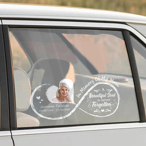 Custom in loving memory sticker, Personal Memory Decal Car : in memory of, beautiful soul is never forgotten