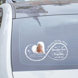 Custom in loving memory sticker, Personal Memory Decal Car : in memory of, beautiful soul is never forgotten