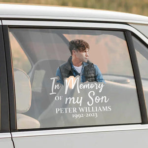 Custom In Memorial Sticker Personal Memory Decal Car :  in memory of my son