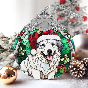 Christmas Dog Stained Glass Ornament | Unique Holiday Gift for Dog Lovers | Irish Wolfhound (Copy)