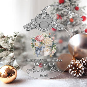 First Christmas Married Glass Ornaments: Elegant Holiday Keepsakes for Newlyweds 2024 - A06