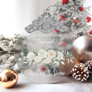 First Christmas Married Glass Ornaments: Elegant Holiday Keepsakes for Newlyweds 2024 - A10