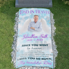 Custom Memorial Grave Blanket Outdoor : I miss you so much, my beautiful Dad