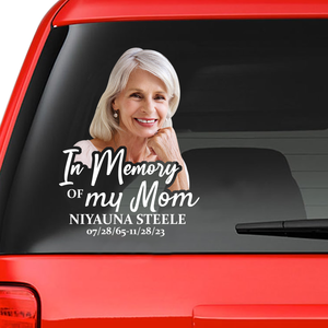 Custom Memory Sticker Memorial Decal Car : in memory of my mom