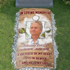 Custom Memorial Grave Blanket Outdoor : In loving memory, a big piece of my heart lives in heaven