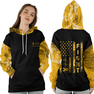 Endometriosis Warrior Hoodie 3D For Women For Men : Fight