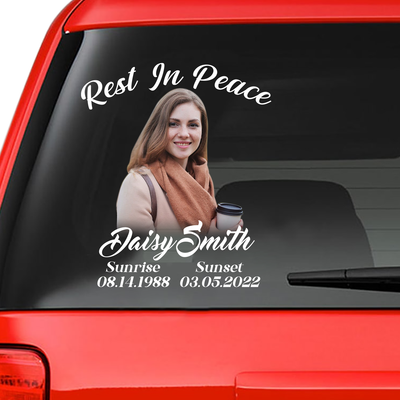 Custom In Loving Memory Sticker Personal Memory Decal Car : Rest in peace