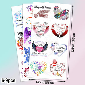 23pcs Memorial Sticker. Loss of Loved One Car Sticker Watercolor, Memorial Sticker A03