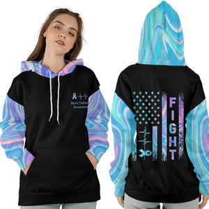 Birth Defects Warrior Hoodie 3D For Women For Men : Fight