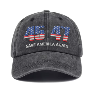 Support Trump 2024 embroidered  Hat , Trump 45 47 embroidered Hat, 2024 Trump embroidered Hat A11