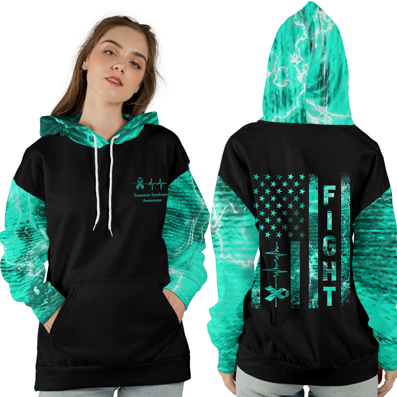 Tourettes Syndrome Warrior Hoodie 3D For Women For Men : Fight