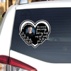 Custom Memory Sticker Memorial Decal Car : you received your wings, but my heart was not ready to let you go