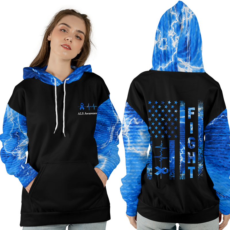 ALS Warrior Hoodie 3D For Women For Men : Fight