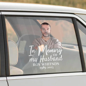 Custom In Loving Memory Sticker Personal Memory Decal Car : in memory of my husband