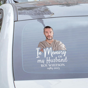 Custom In Loving Memory Sticker Personal Memory Decal Car : in memory of my husband