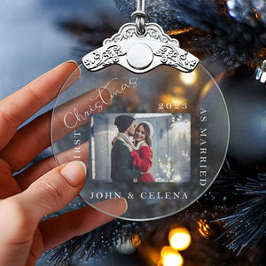 First Christmas Together Glass Ornaments: Elegant Holiday Keepsakes for Newlyweds 2024 - A39