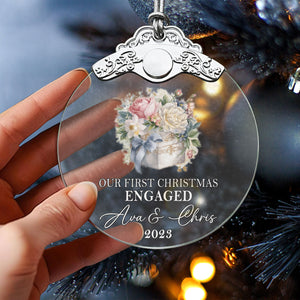 First Christmas Married Glass Ornaments: Elegant Holiday Keepsakes for Newlyweds 2024 - A06