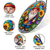 Gnome Stained Glass Suncatcher, Gnome Sunflower Suncatcher for Windows Stained Glass