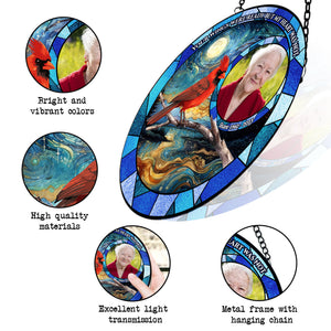 Memorial Stained Glass Suncatcher, Memorial Suncatcher for Windows Stained Glass : your wings were ready