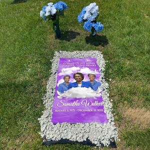 Personalized Memorial Grave Blanket, Custom Memorial Grave Blanket : always in my mind, Forever in my heart