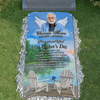 Custom Memorial Grave Blanket Outdoor : For a special Dad Grave Blanket