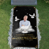 Custom Memorial Grave Blanket, in Memory Grave Blanket : Always in our hearts, forever in our memories