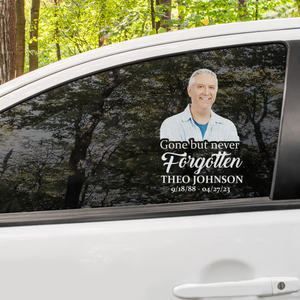 Custom In Loving Memory Sticker, Personalized Memorial Decal Car : Gone But Never Forgotten