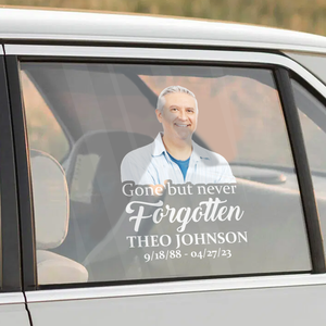 Custom In Loving Memory Sticker, Personalized Memorial Decal Car : Gone But Never Forgotten