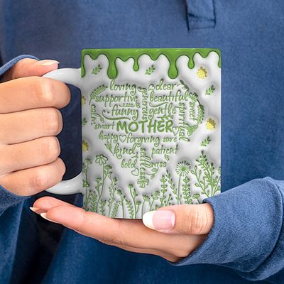 Mother's Day Mug Gift, Mom 3d Mug, 3D Mug Gift For Mom : Mom Heart